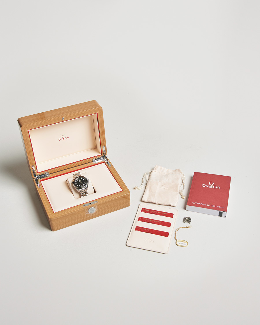 Hombres | Omega Pre-Owned Seamaster Planet Ocean 21530402001001 Steel Black | Omega Pre-Owned | Seamaster Planet Ocean 21530402001001 Steel Black