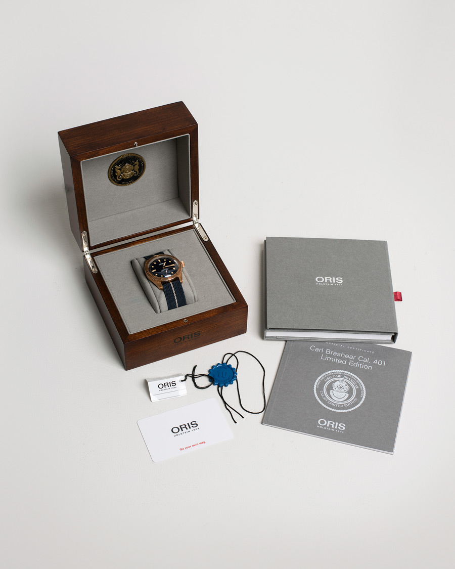 Hombres | Oris Pre-Owned Carl Brashear Calibre 401 Limited Edition Steel Blue | Oris Pre-Owned | Carl Brashear Calibre 401 Limited Edition Steel Blue