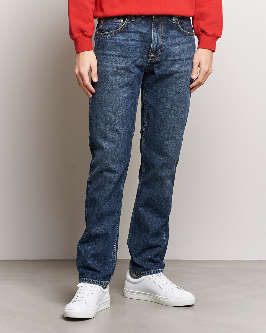 Hombres | Pantalones | Nudie Jeans | Gritty Jackson Jeans Blue Soil