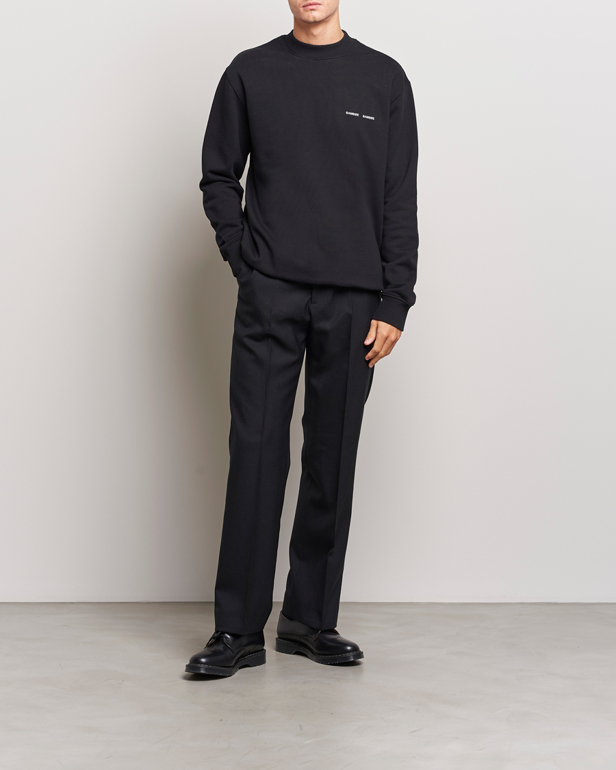 Hombres | Jerséis y prendas de punto | Samsøe Samsøe | Norsbro Crew Neck Sweatshirt Black