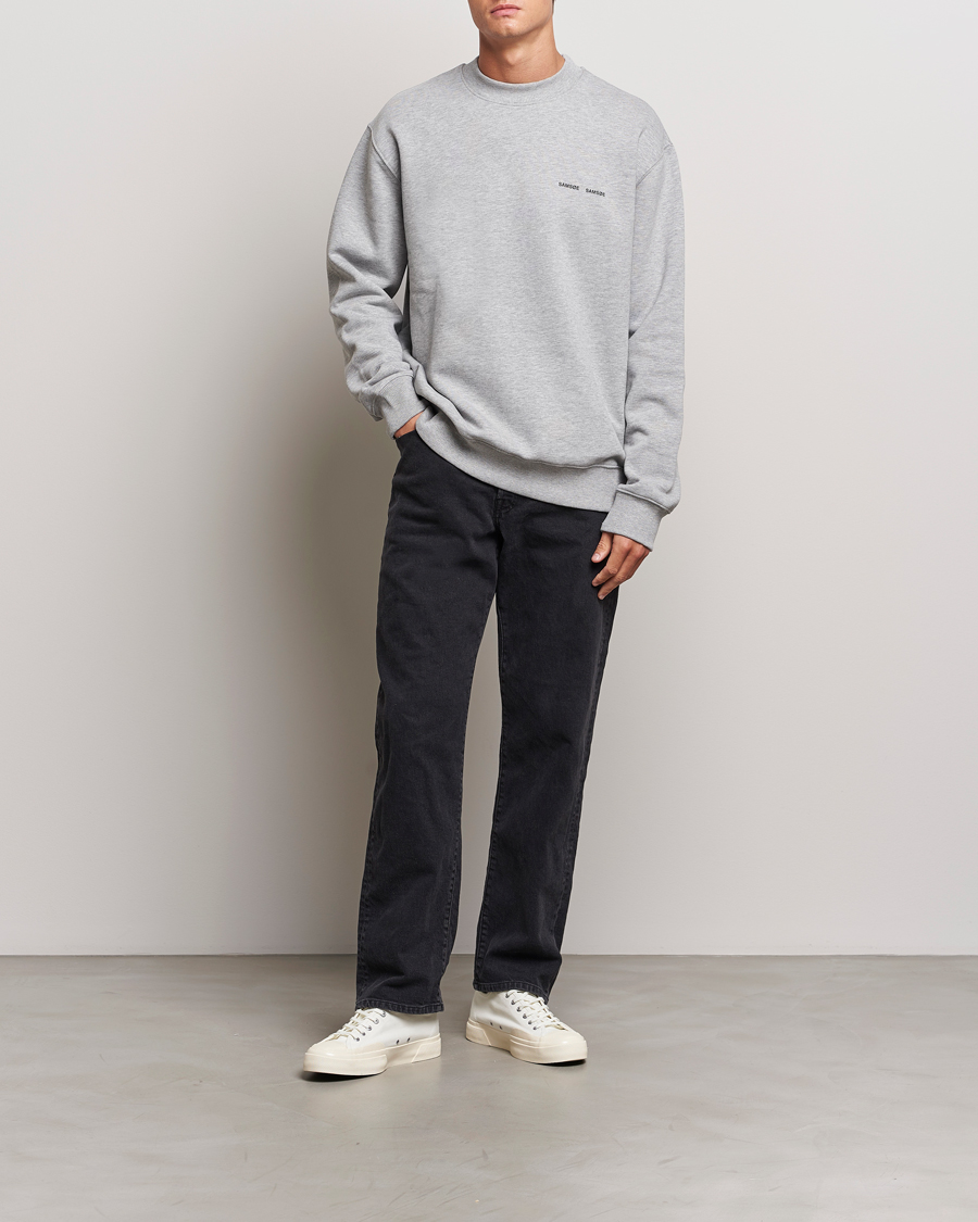 Hombres | Jerséis y prendas de punto | Samsøe Samsøe | Norsbro Crew Neck Sweatshirt Grey Melange
