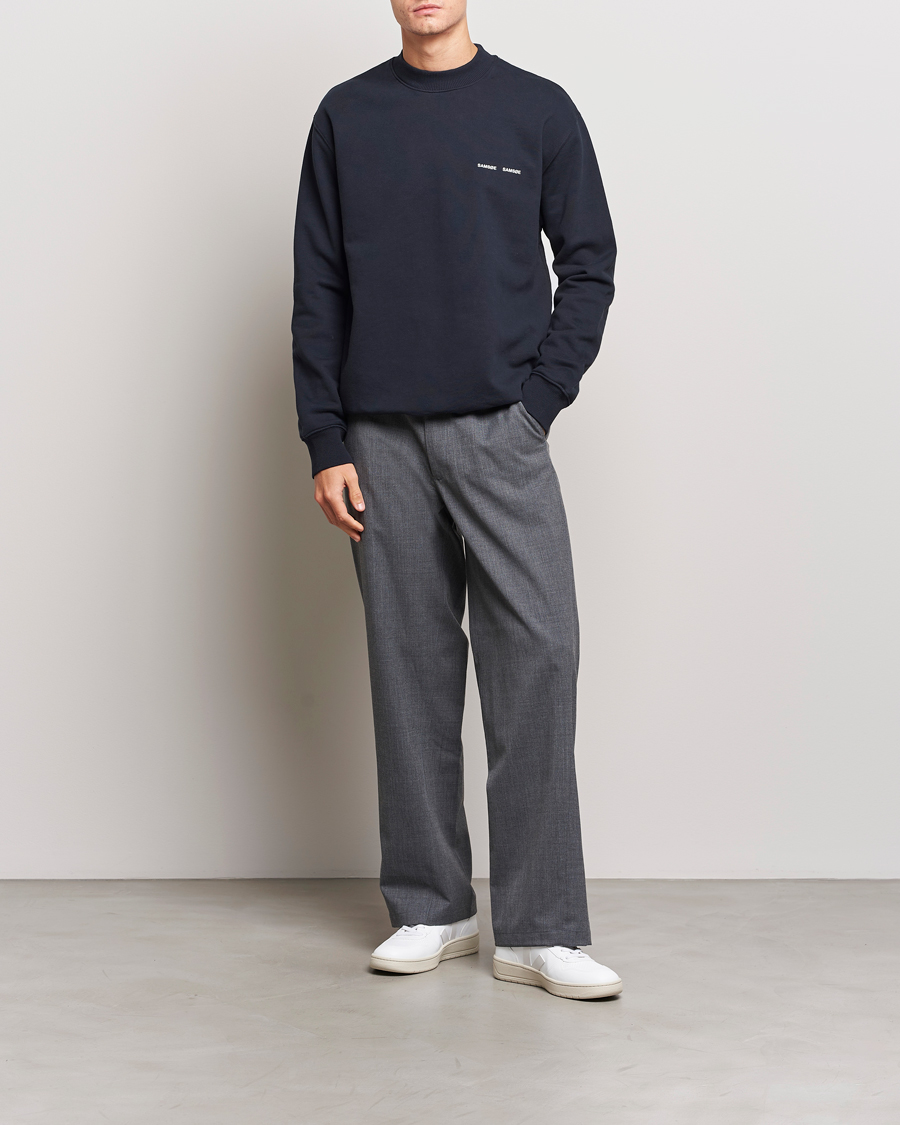 Hombres | Jerséis y prendas de punto | Samsøe Samsøe | Norsbro Crew Neck Sweatshirt Sky Captian