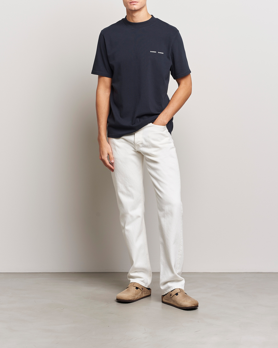 Hombres | Camisetas | Samsøe Samsøe | Norsbro Organic Cotton T-shirt Sky Captian