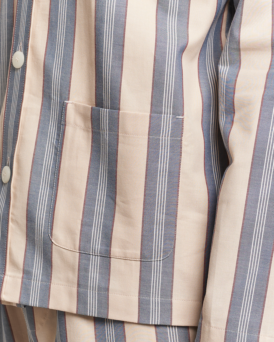 Hombres | Pijamas y batas | Nufferton | Uno Old School Pyjama Set Beige/Blue
