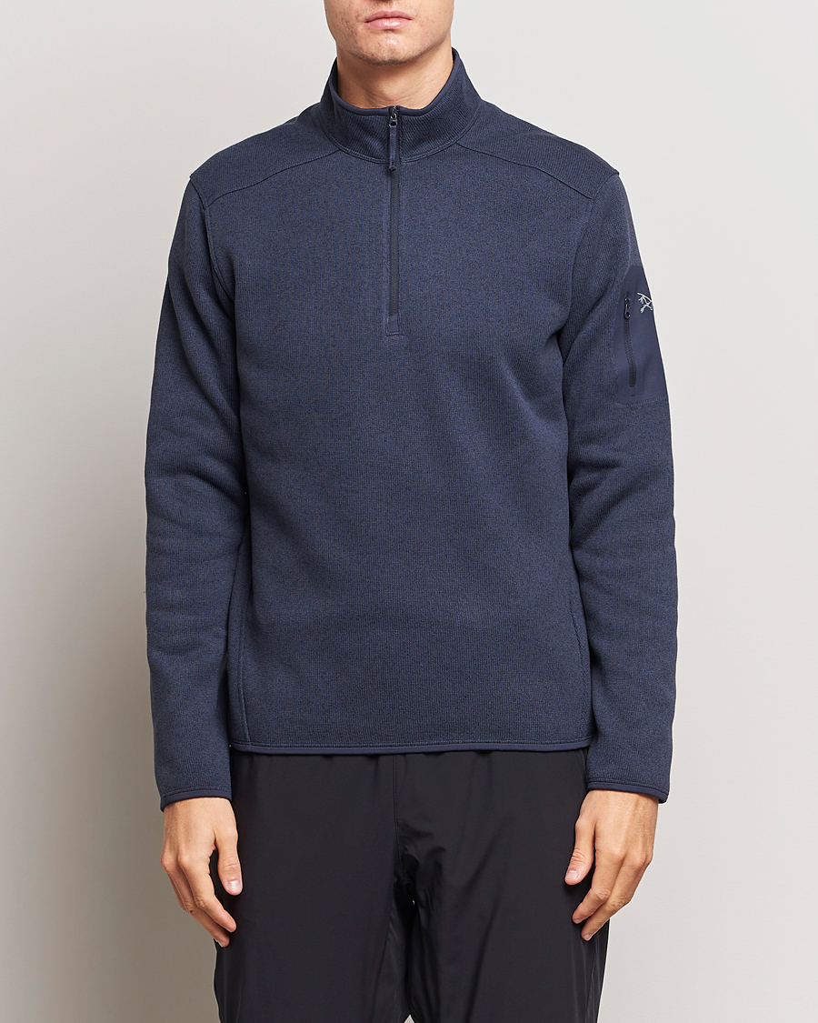 Hombres | Jerséis y prendas de punto | Arc'teryx | Covert Half-Zip Black Sapphire Heather