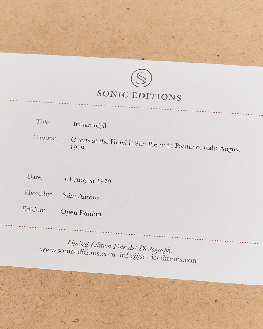 Hombres |  | Sonic Editions | Framed Slim Aarons Italian Idyll 