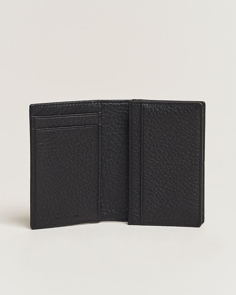 Hombres | Business & Beyond | Canali | Grain Leather Billfold Black
