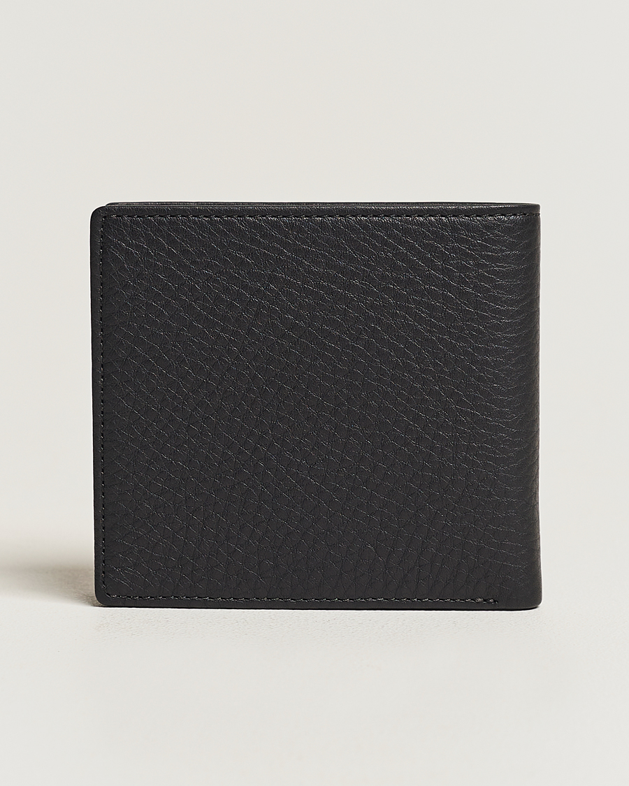 Hombres | Canali Grain Leather Wallet Black | Canali | Grain Leather Wallet Black