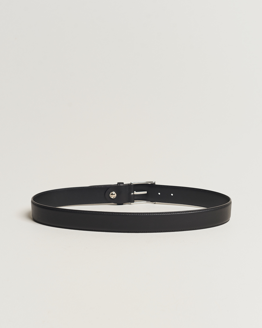 Hombres | Cinturones | Canali | Classic Leather Belt Black Calf