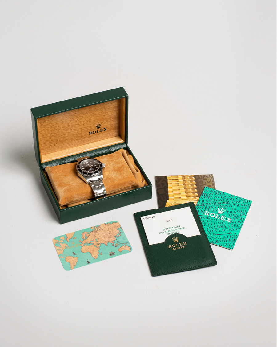 Hombres | Rolex Pre-Owned Sea Dweller 16600 Oyster Perpetual Steel Black | Rolex Pre-Owned | Sea Dweller 16600 Oyster Perpetual Steel Black