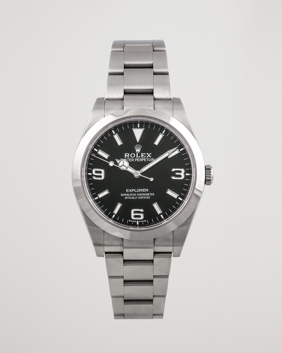 Hombres | Rolex Pre-Owned Explorer 39mm 214270 Steel Black | Rolex Pre-Owned | Explorer 39mm 214270 Steel Black