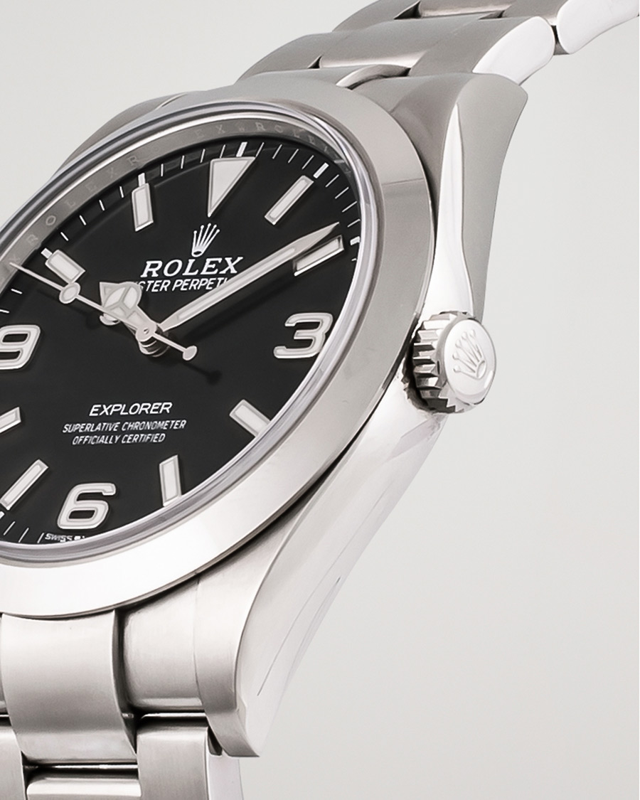 Hombres | Rolex Pre-Owned Explorer 39mm 214270 Steel Black | Rolex Pre-Owned | Explorer 39mm 214270 Steel Black
