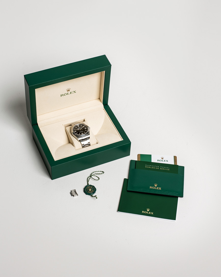 Hombres | Rolex Pre-Owned Explorer 39mm 214270 Steel Black | Rolex Pre-Owned | Explorer 39mm 214270 Steel Black