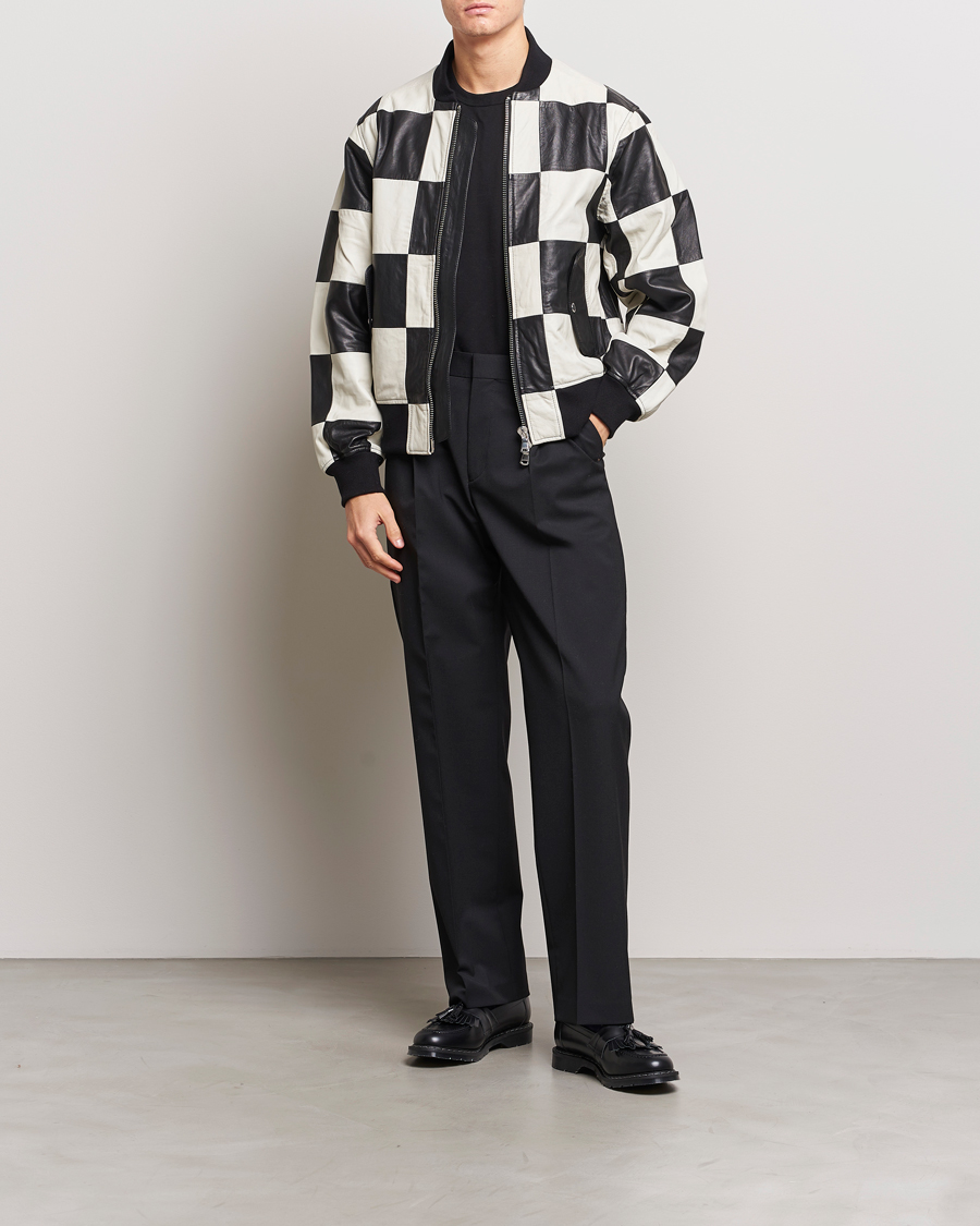 Hombres | Abrigos y chaquetas | J.Lindeberg | Milan Patchwork Leather Jacket Black