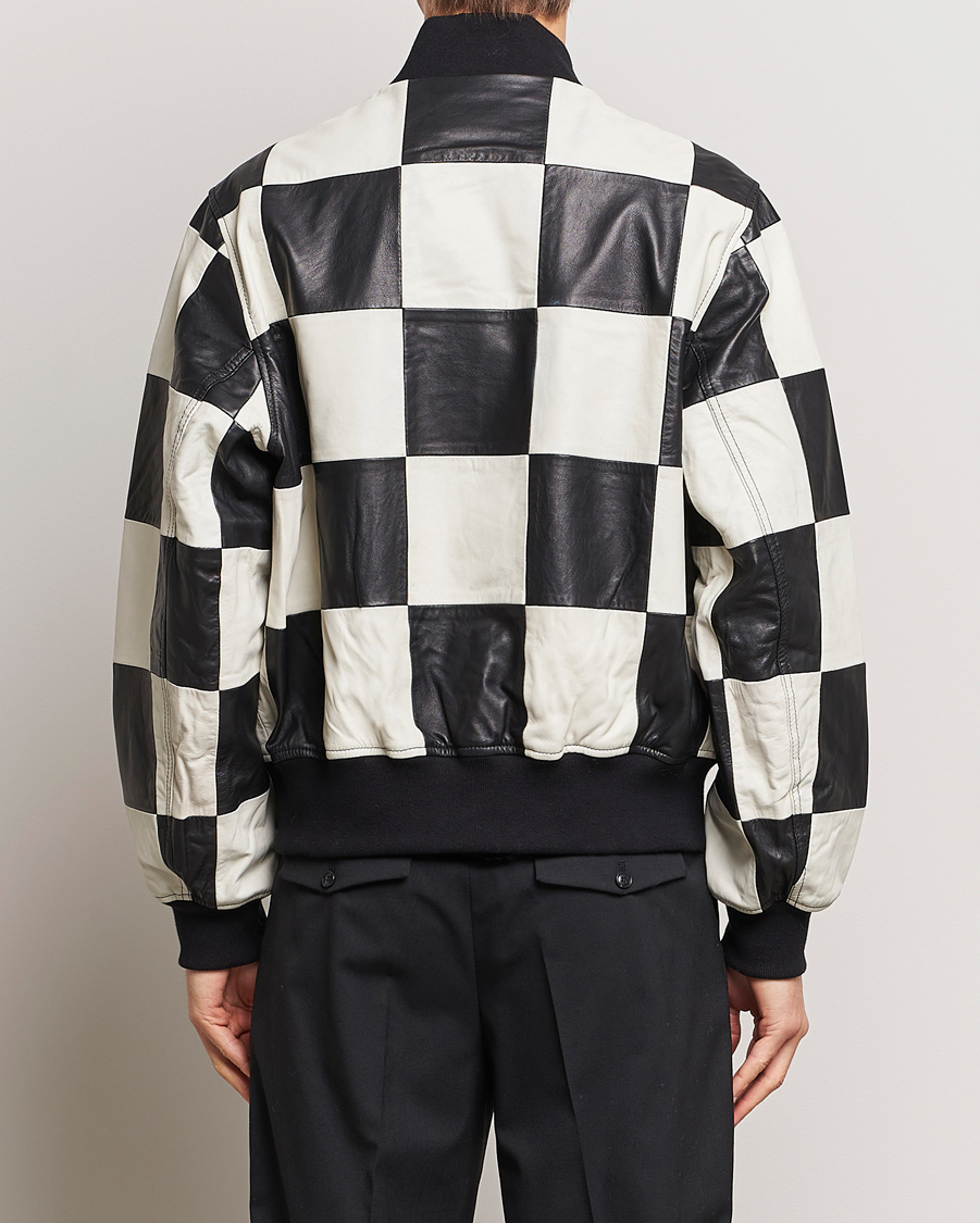 Hombres | Abrigos y chaquetas | J.Lindeberg | Milan Patchwork Leather Jacket Black