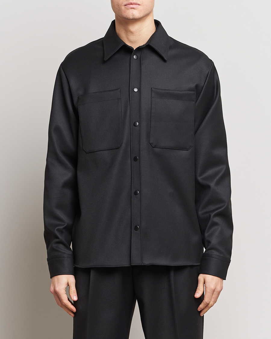 Hombres | Abrigos y chaquetas | J.Lindeberg | Coen Double Face Overshirt Black