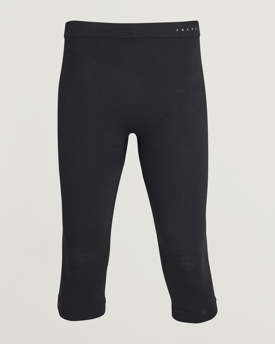 Hombres | Pantalones | Falke | Sport 3/4 Tights Wool Tech Light Black