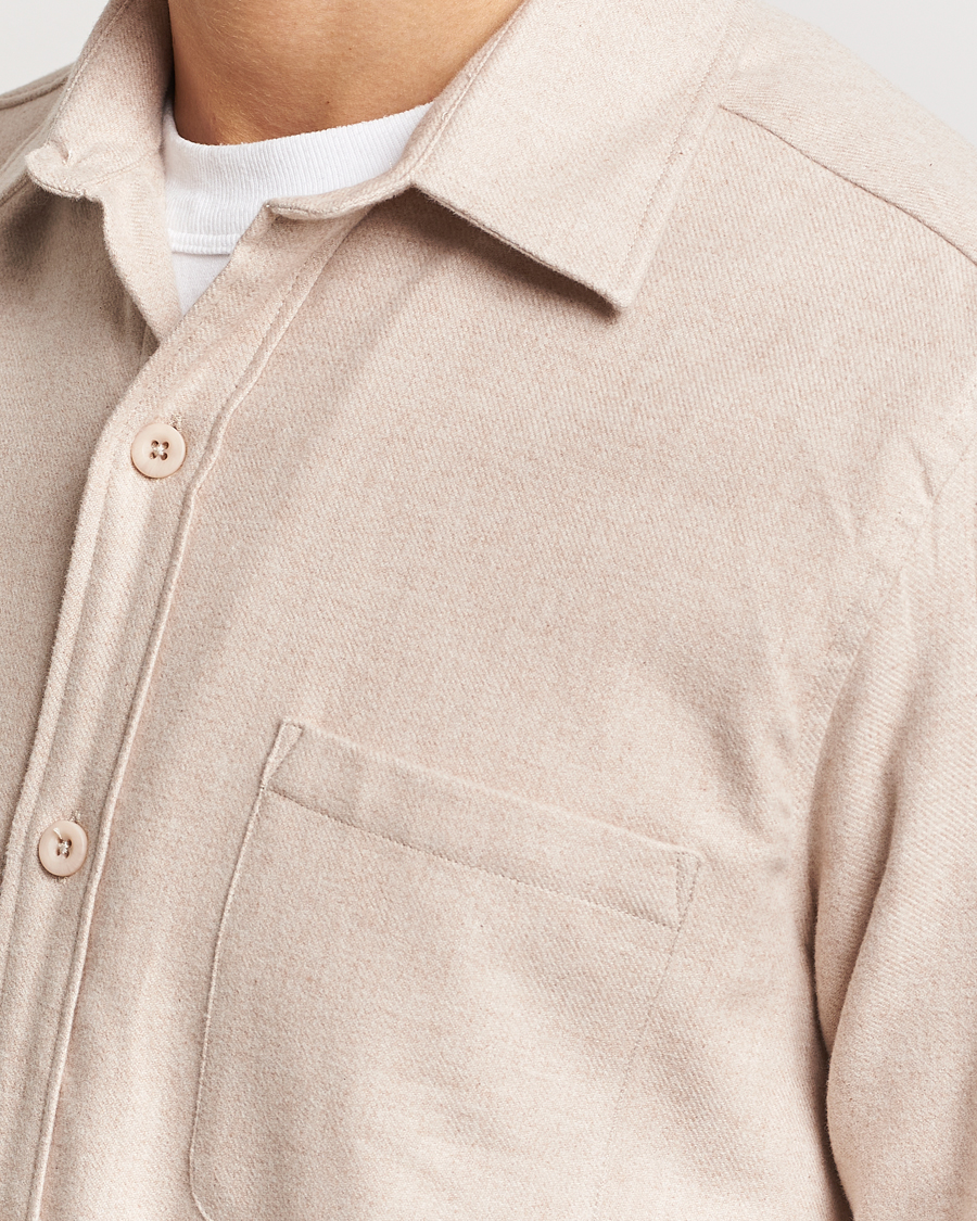 Hombres | Camisas | A Day's March | Redhill Heavy Flanell Shirt Sand