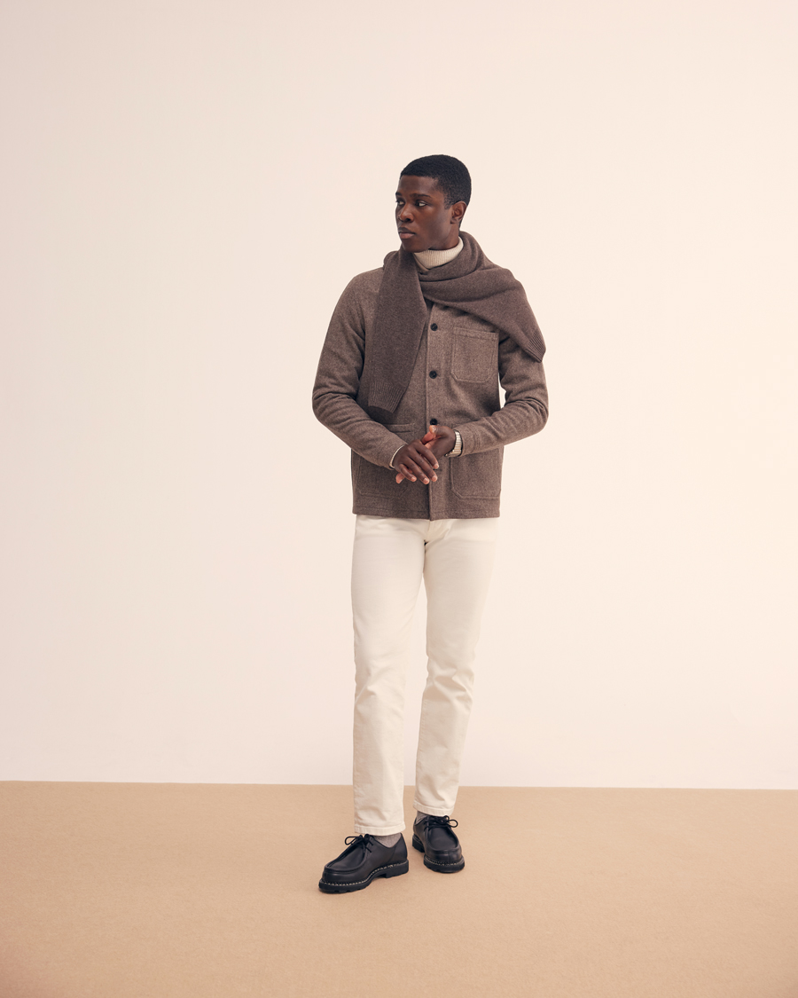 Hombres | Camisas | A Day's March | Redhill Heavy Flanell Shirt Sand