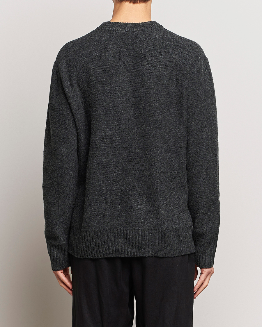 Hombres | Jerséis y prendas de punto | A Day's March | Tietar Boiled Merino Sweater Anthracite