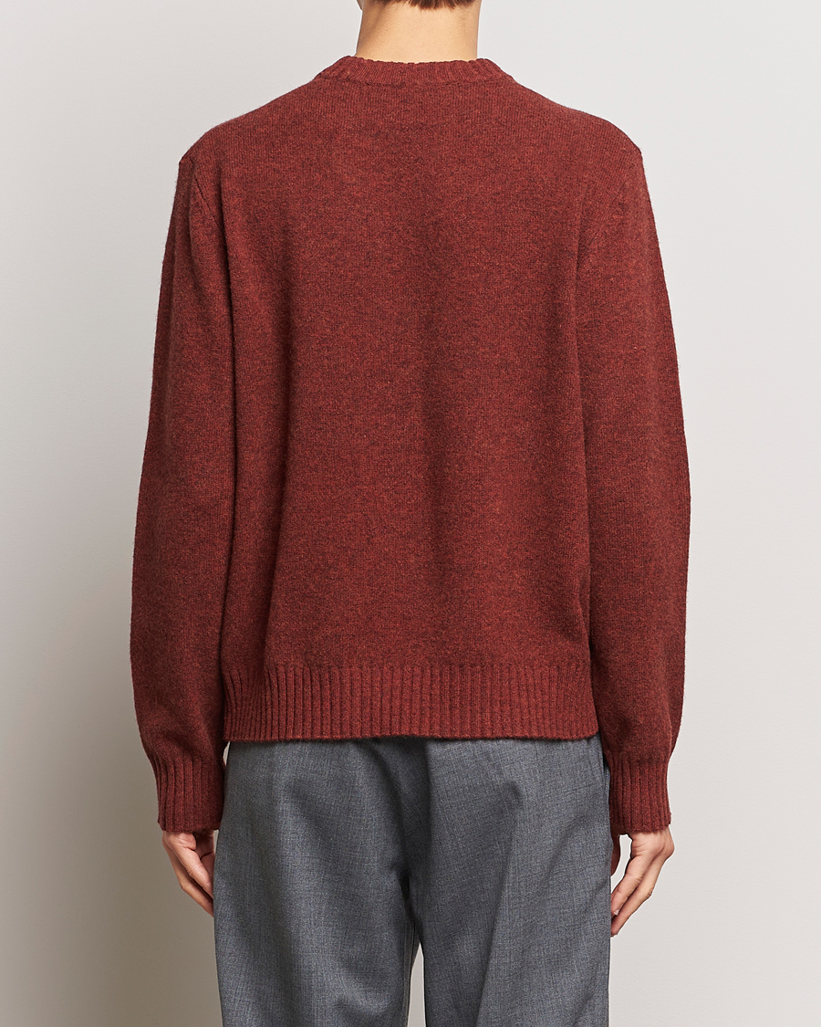 Hombres | Jerséis y prendas de punto | A Day's March | Marlow Lambswool Crew Zinfandel