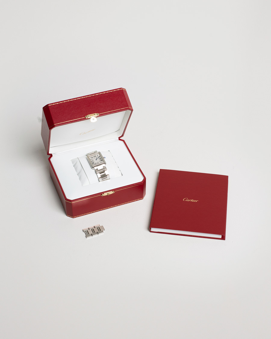 Hombres | Cartier Pre-Owned Tank Solo Large W5200014 Steel White | Cartier Pre-Owned | Tank Solo Large W5200014 Steel White