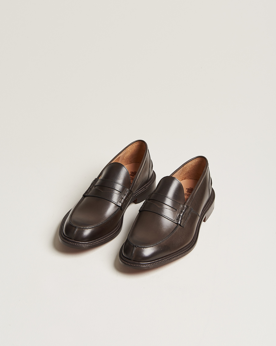 Hombres | Tricker's James Penny Loafers Espresso Calf | Tricker's | James Penny Loafers Espresso Calf