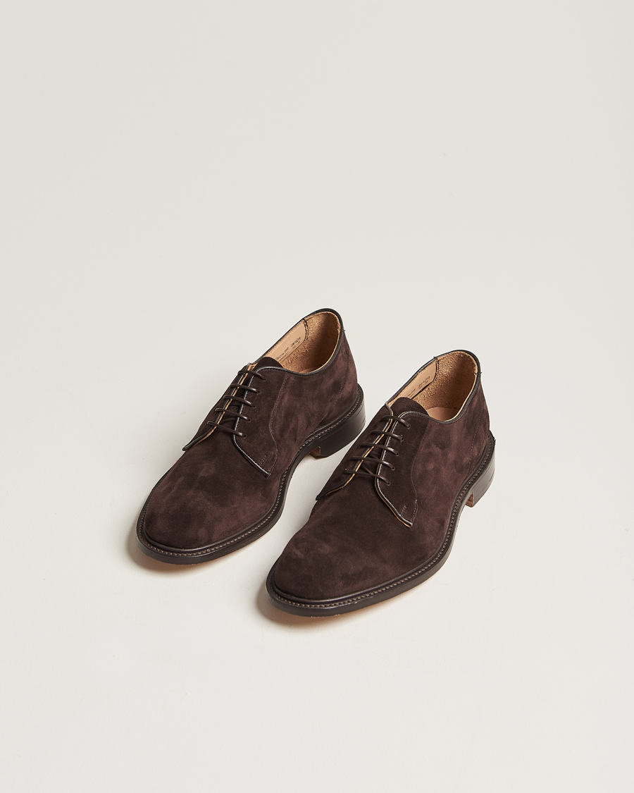 Hombres |  | Tricker's | Robert Derby Shoes Coffee Suede