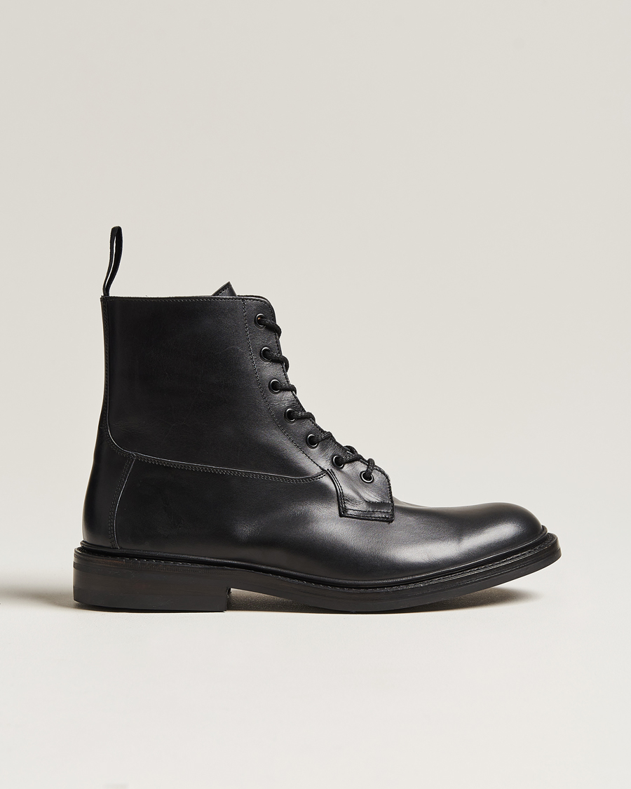 Hombres | Botas | Tricker's | Burford Dainite Country Boots Black Calf