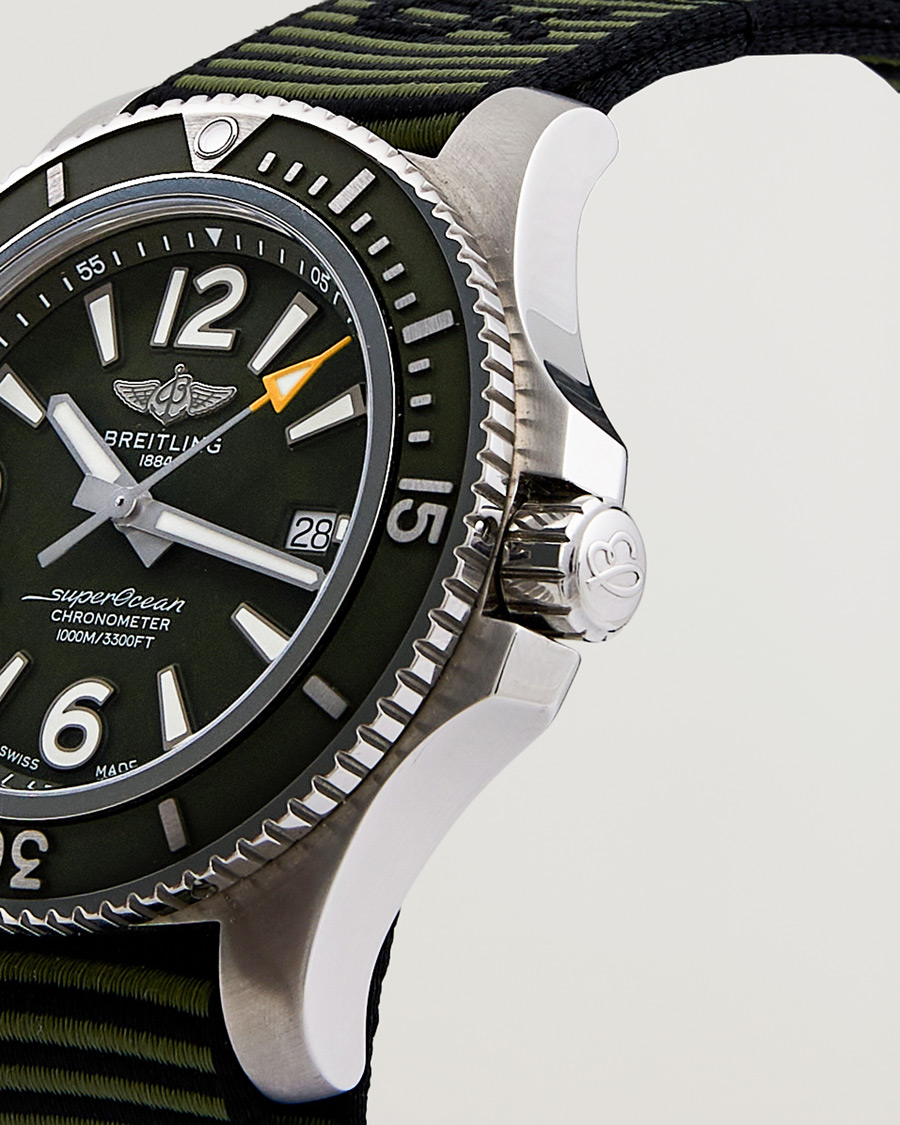 Hombres | Breitling Pre-Owned Superocean 44 Outerknown A17367 Steel Green | Breitling Pre-Owned | Superocean 44 Outerknown A17367 Steel Green