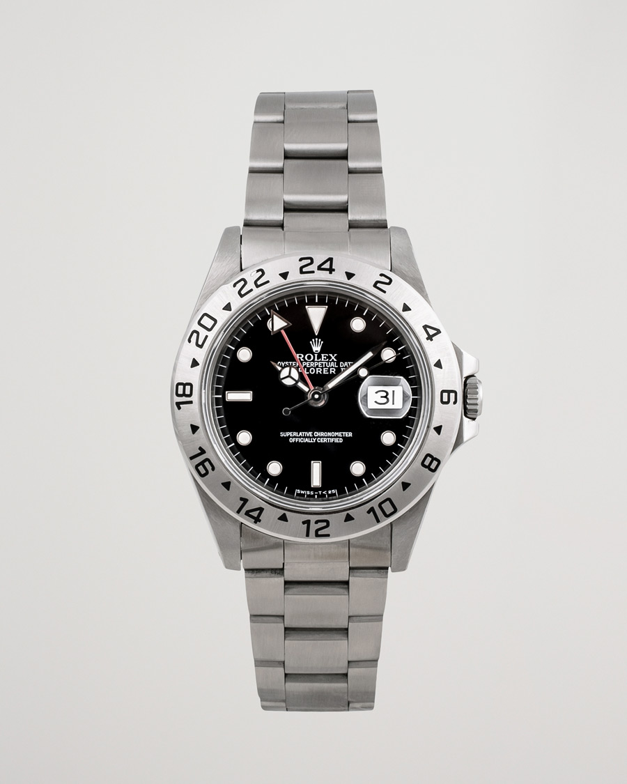 Hombres | Rolex Pre-Owned Explorer II 16570 Steel Black | Rolex Pre-Owned | Explorer II 16570 Steel Black