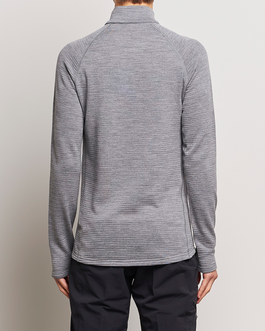Hombres | Jerséis y prendas de punto | Houdini | Desoli Merino Thermal Half-Zip College Grey