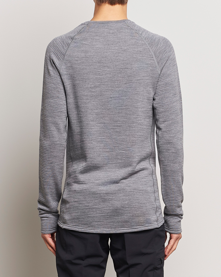 Hombres | Jerséis y prendas de punto | Houdini | Desoli Merino Thermal Crew College Grey