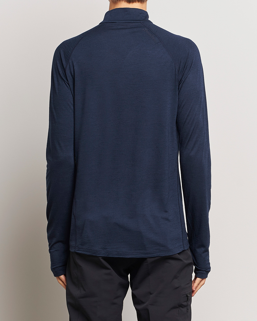 Hombres | Jerséis y prendas de punto | Houdini | Desoli Merino Light Half Zip Blue Illusion
