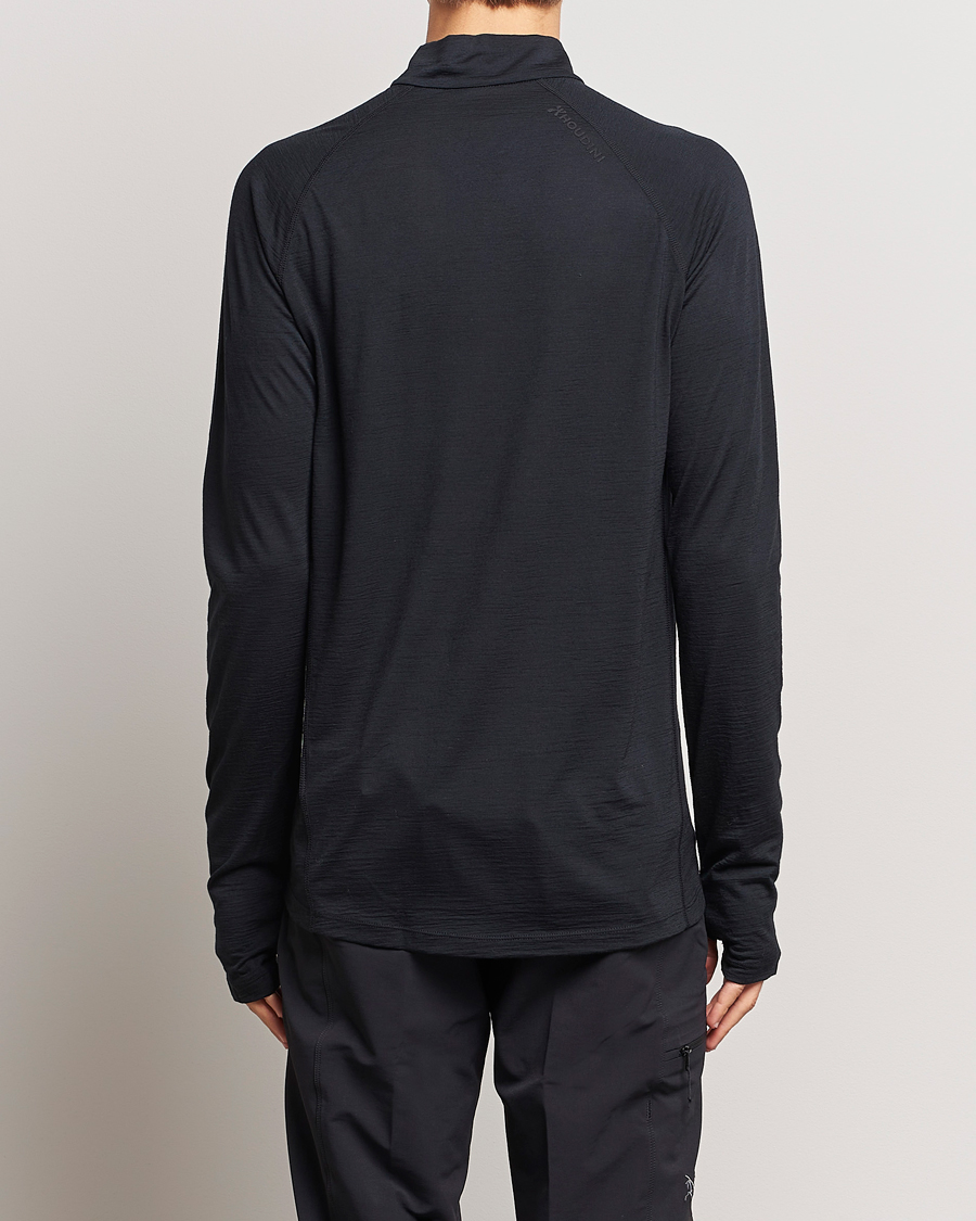 Hombres | Jerséis y prendas de punto | Houdini | Desoli Merino Light Half Zip True Black