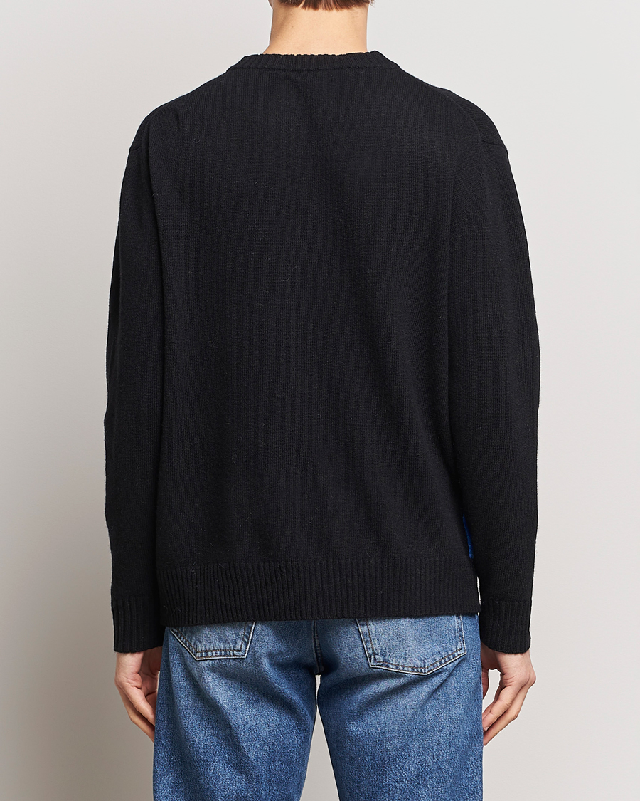 Hombres | Jerséis y prendas de punto | NN07 | Jason Mohair Wool Sweater Black Multi