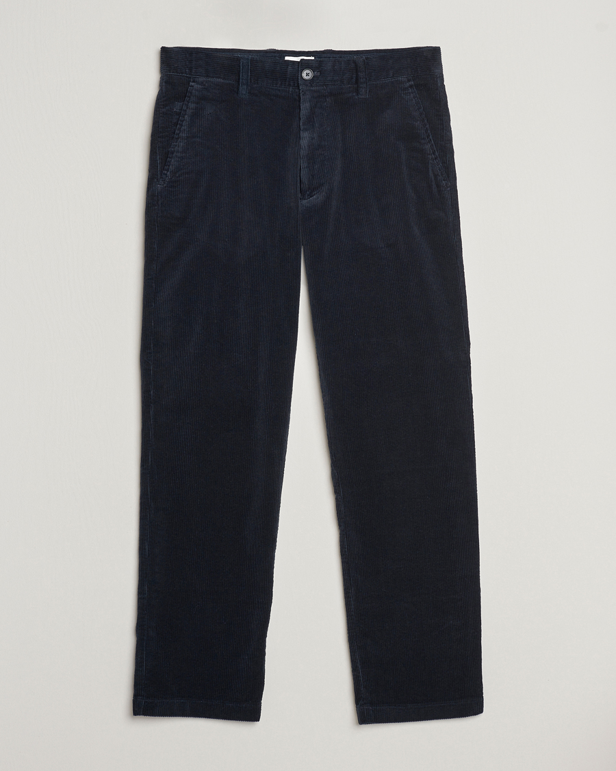 Hombres | Pantalones | NN07 | Alex Regular Fit Corduroy Pants Navy Blue