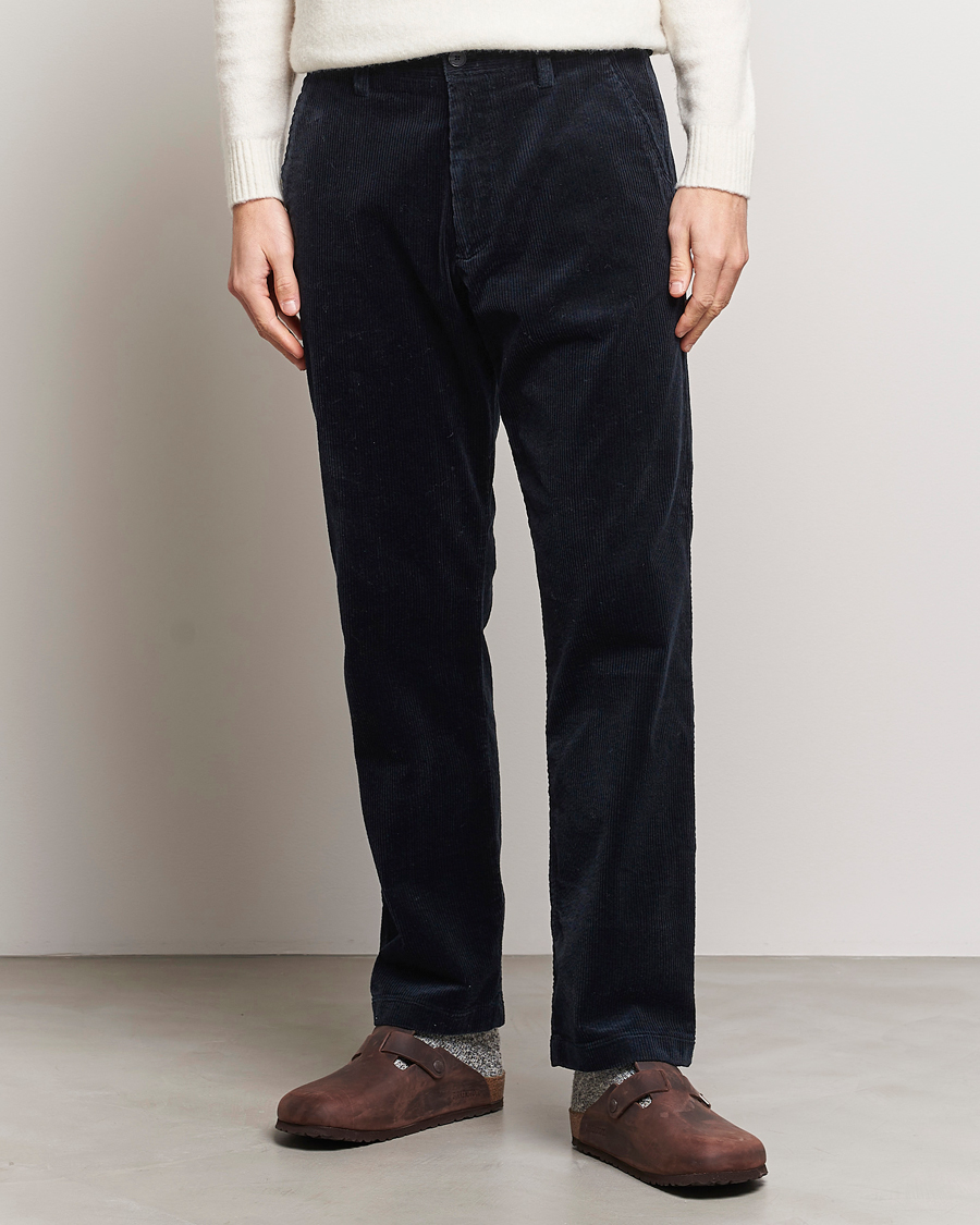 Hombres | Pantalones | NN07 | Alex Regular Fit Corduroy Pants Navy Blue