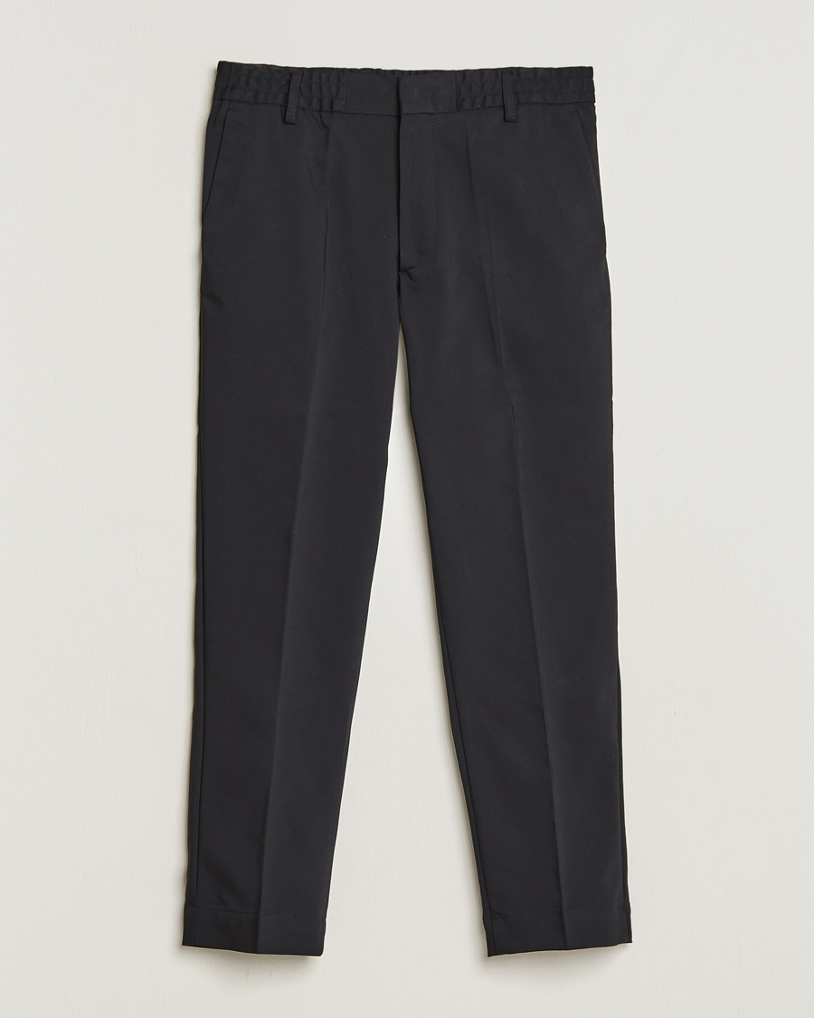 Hombres | Pantalones | NN07 | Billie Cotton Drawstring Trousers Black