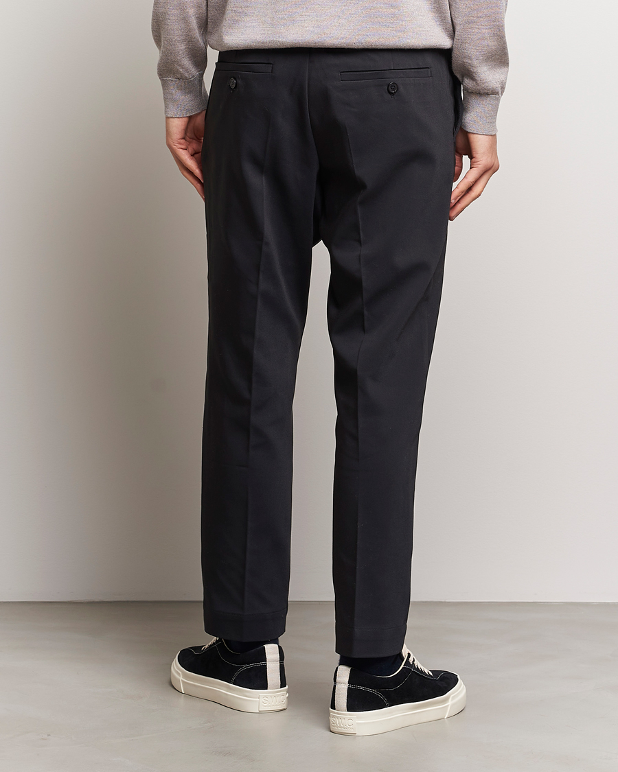 Hombres | Pantalones | NN07 | Billie Cotton Drawstring Trousers Black