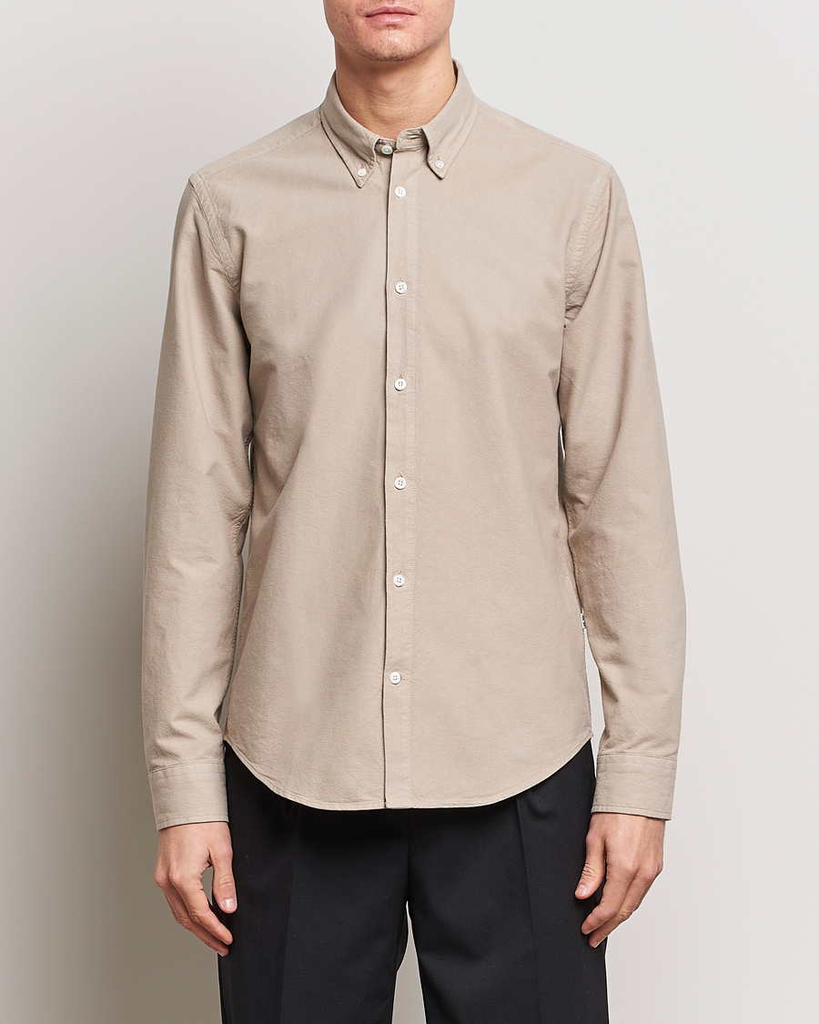 Hombres | Camisas | NN07 | Arne Button Down Oxford Shirt Khaki Sand
