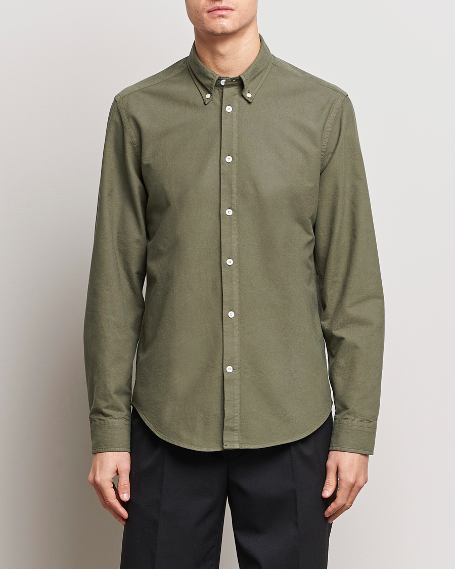 Hombres | Camisas oxford | NN07 | Arne Button Down Oxford Shirt Dark Green