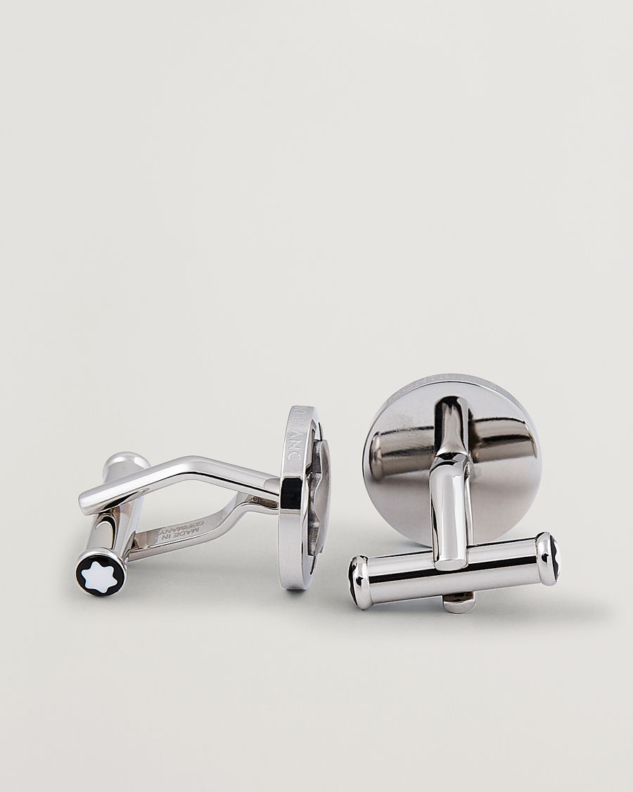Hombres | Gemelos | Montblanc | Cufflinks Steel Snowcap Onyx
