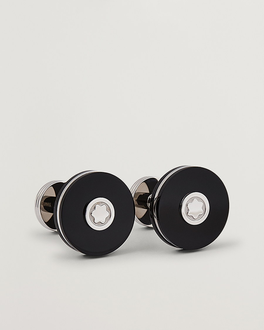 Hombres | Montblanc Cufflinks Steel Black | Montblanc | Cufflinks Steel Black