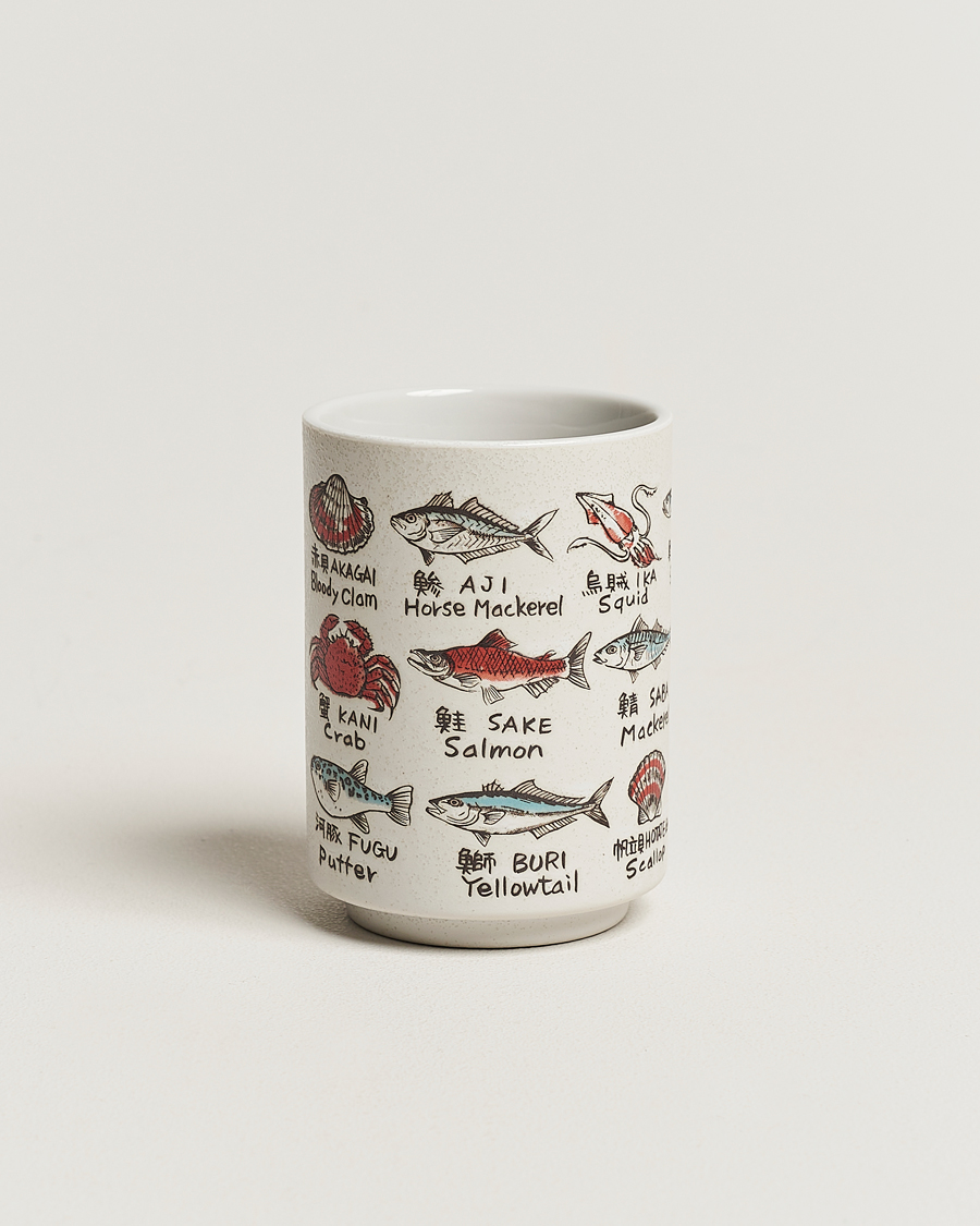 Hombres | Beams Japan Ceramic Fish Sushi Cup White | Beams Japan | Ceramic Fish Sushi Cup White