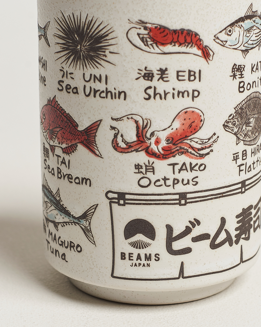 Hombres | Beams Japan Ceramic Fish Sushi Cup White | Beams Japan | Ceramic Fish Sushi Cup White
