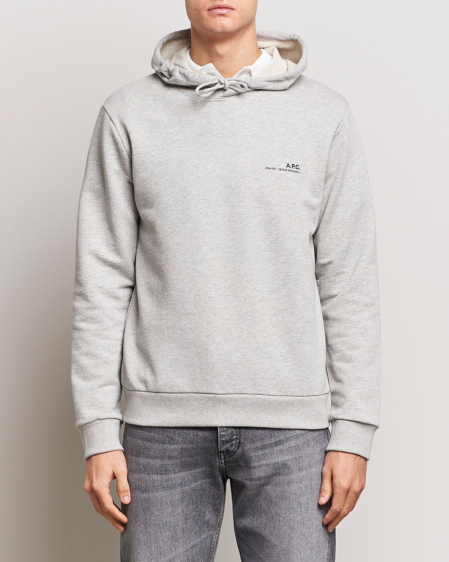 Hombres | Ropa | A.P.C. | Item Hoodie Heather Grey