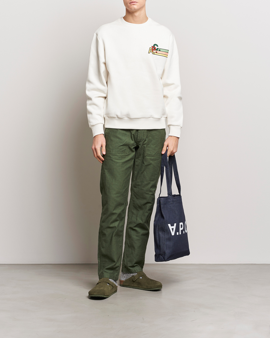 Hombres | Jerséis y prendas de punto | A.P.C. | Spring Sweatshirt Chalk