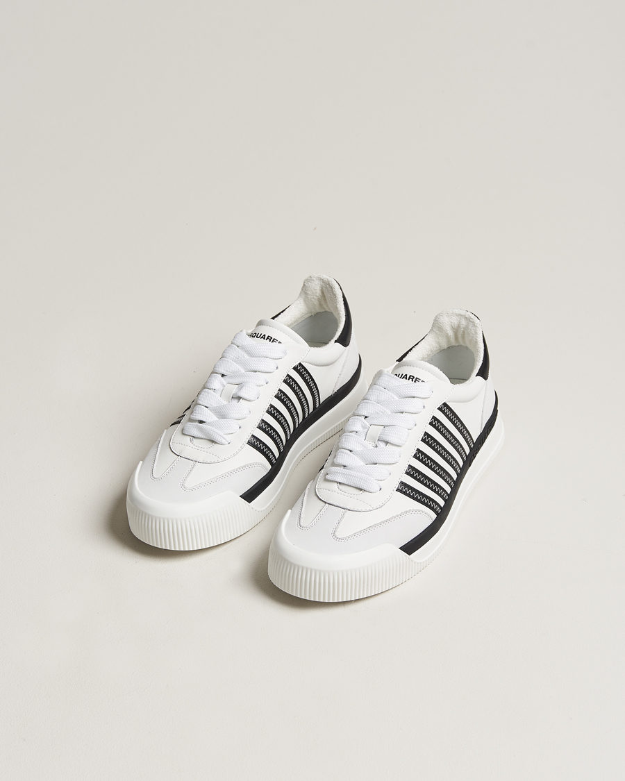 Hombres | Zapatos | Dsquared2 | New Jersey Leather Sneaker White