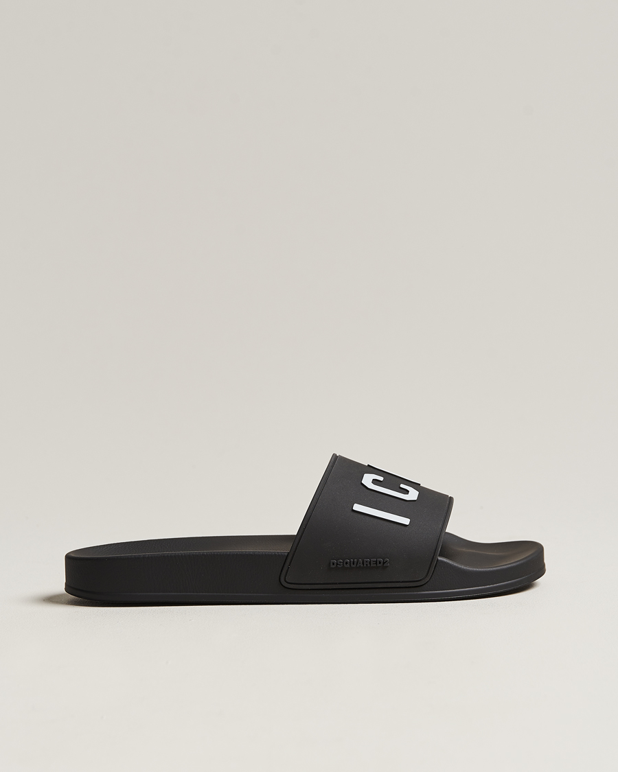 Hombres | Dsquared2 Be Icon Slides Black | Dsquared2 | Be Icon Slides Black